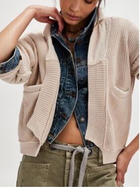 FREE PEOPLE➕WE THE FREE Worn Thru Surplus Cardi NWT